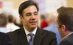 FILE - In this Nov. 8, 2016 file photo, Rep. Raul Labrador, R-Idaho, talks in Boise, Idaho. Republicans relentlessly complained about big budget defic