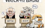 Sack cartoon: Party politics