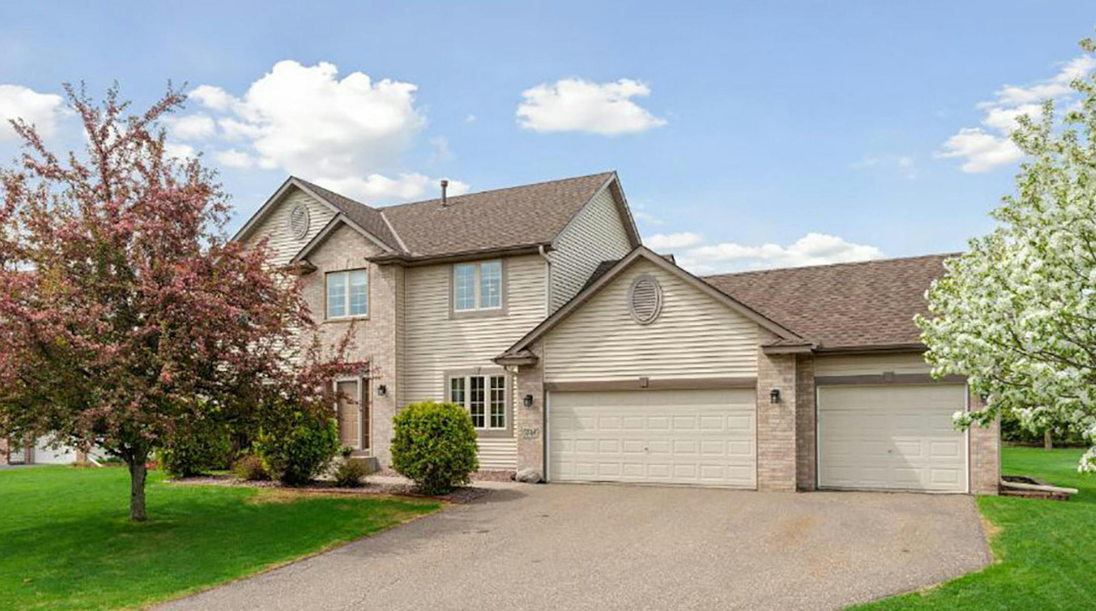Lino Lakes
Built in 2000, this five-bedroom, four-bath house has 3,370 square feet and features four bedrooms on one level, fireplace, hardwood floors, full finished basement with kitchen/bar area and patio with awning. Listed by Kris Lindahl, Kris Lindahl Real Estate, 763-401-7653.