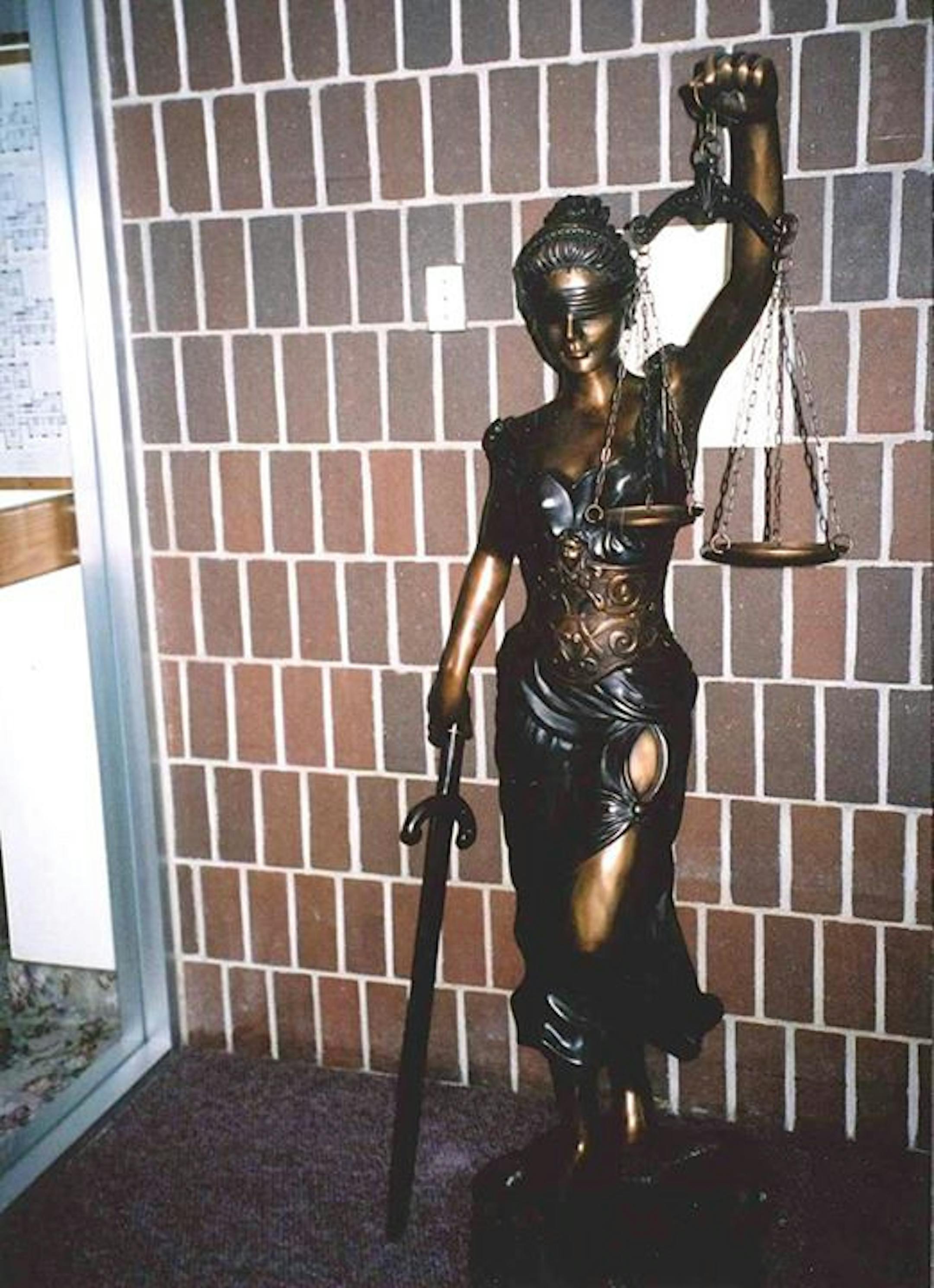 This bronze statue was stolen last month from Heritage of Edina senior living community.