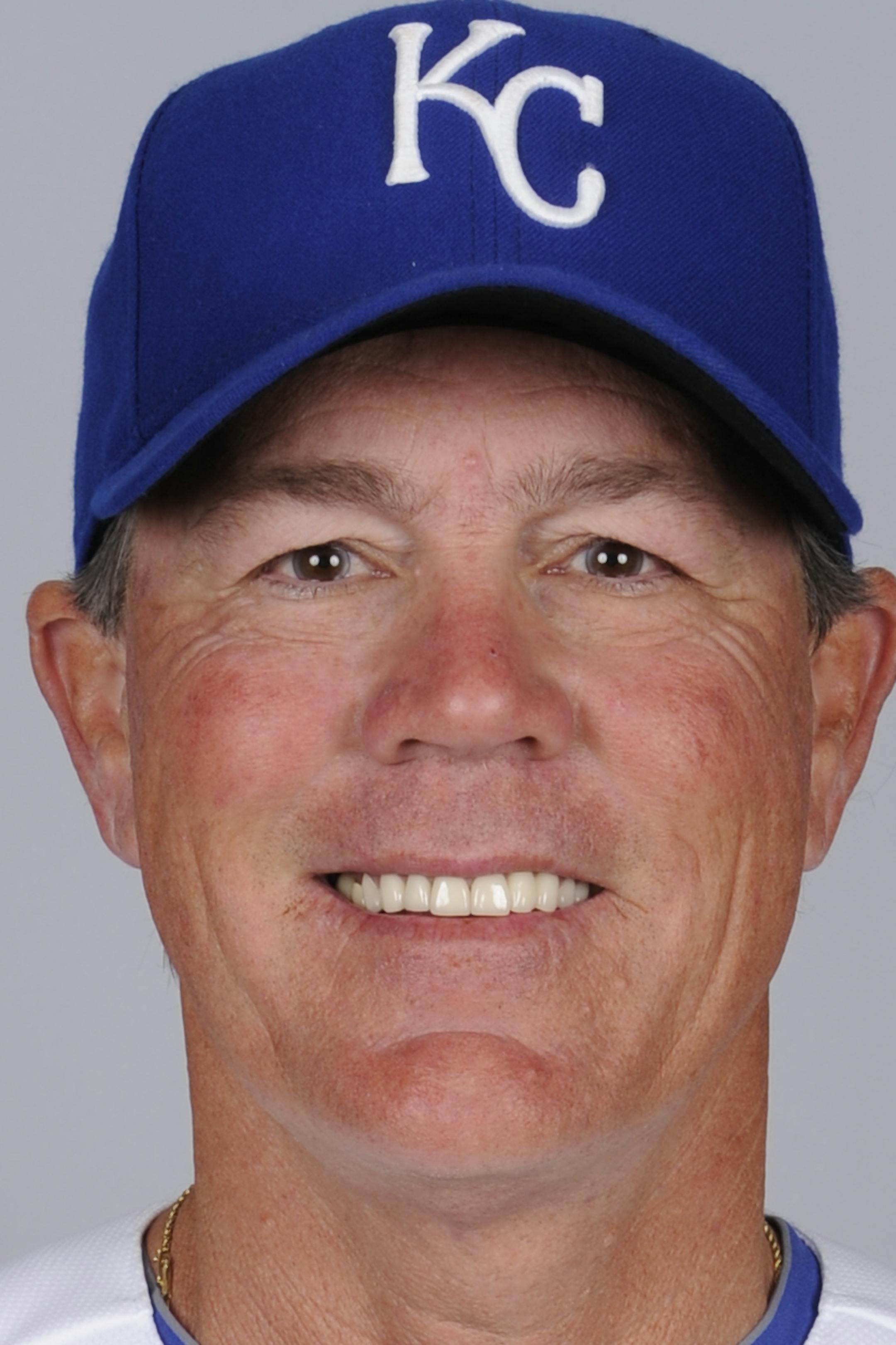 SURPRISE, AZ - FEBRUARY 29: Ned Yost #3 of the Kansas City Royals poses during Photo Day on Wednesday, February 29, 2012 at Surprise Stadium in Surprise, Arizona. (Photo by Ron Vesely/MLB Photos via Getty Images) *** Local Caption *** Ned Yost ORG XMIT: 137097226