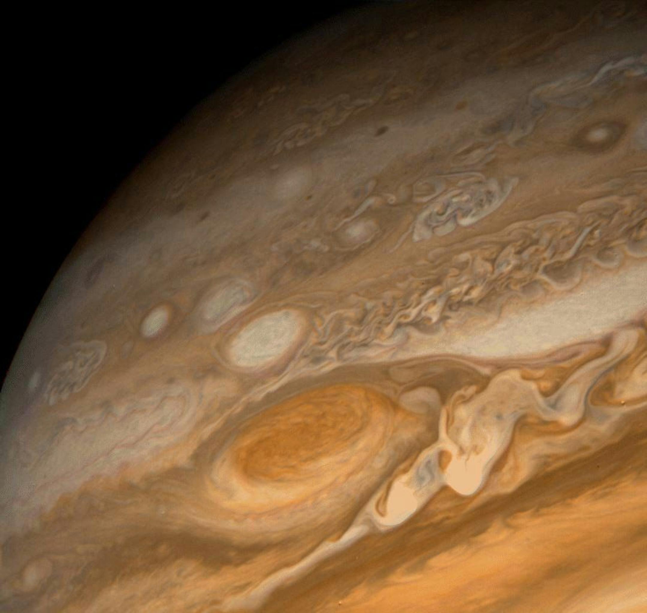 Planet Jupiter, from Voyager 1 space exploration ship