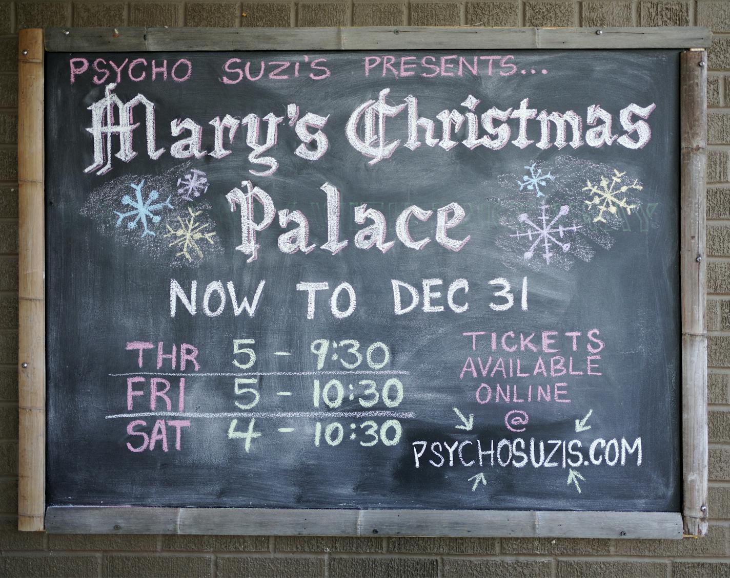 The transformation of Psycho Suzi's into Mary's Christmas Palace, an over-the-top holiday-themed bar in North East Minneapolis. Here, brian.peterson@startribune.com Minneapolis, MN Wednesday, September 30, 2020