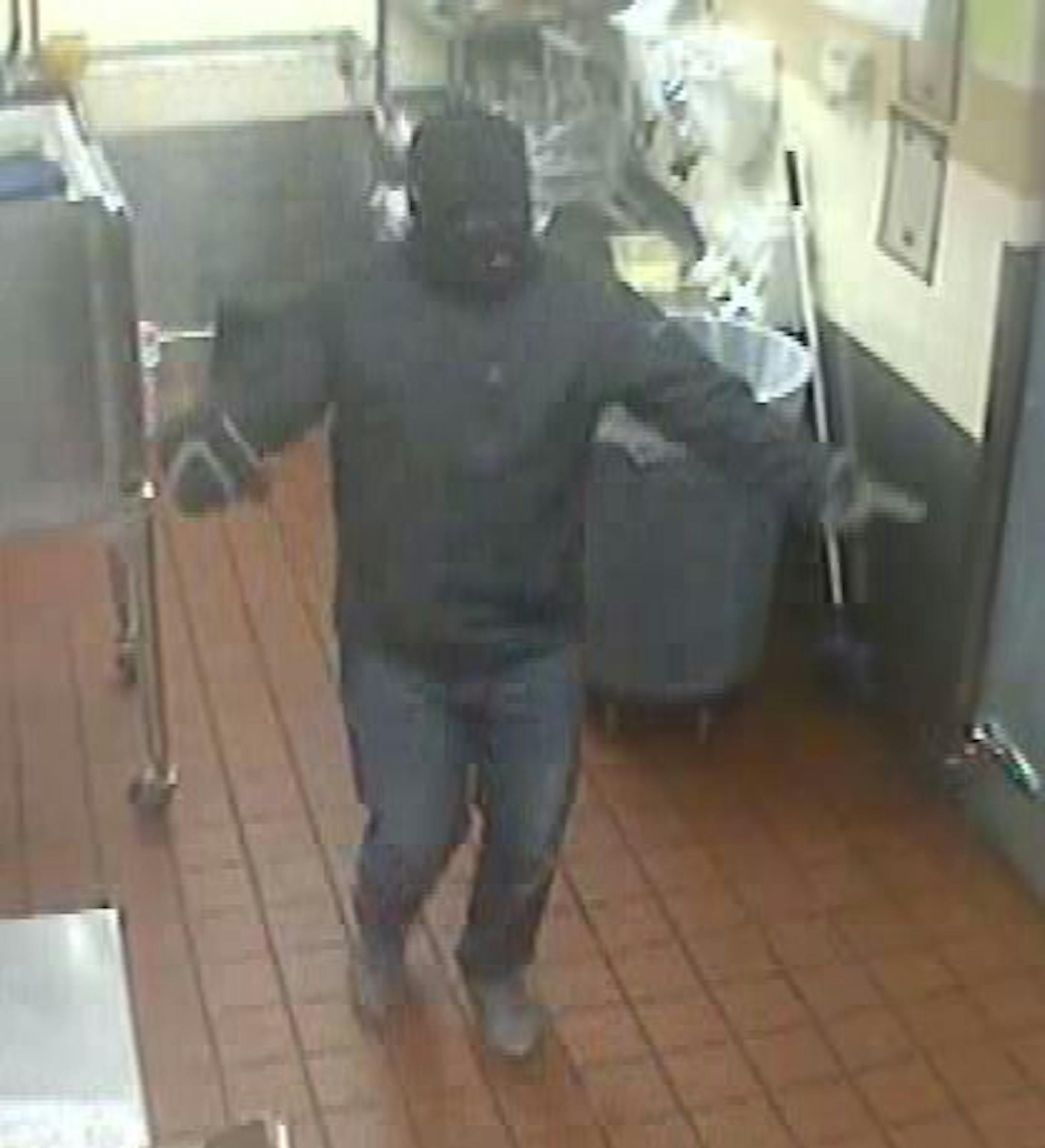 Video surveillance from Wednesday's holdup of Burger King in Maple Grove