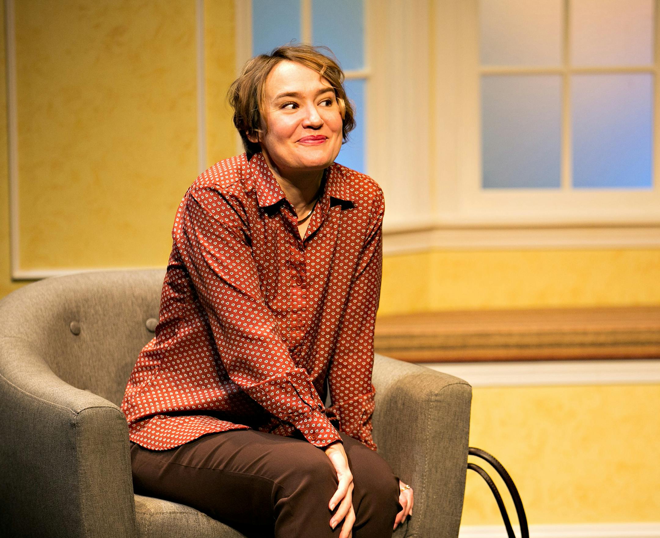 Kate Guentzel as Trisha Lee in THE PINK UNICORN by Illusion Theater.
PHOTO CREDIT: Lauren B Photography