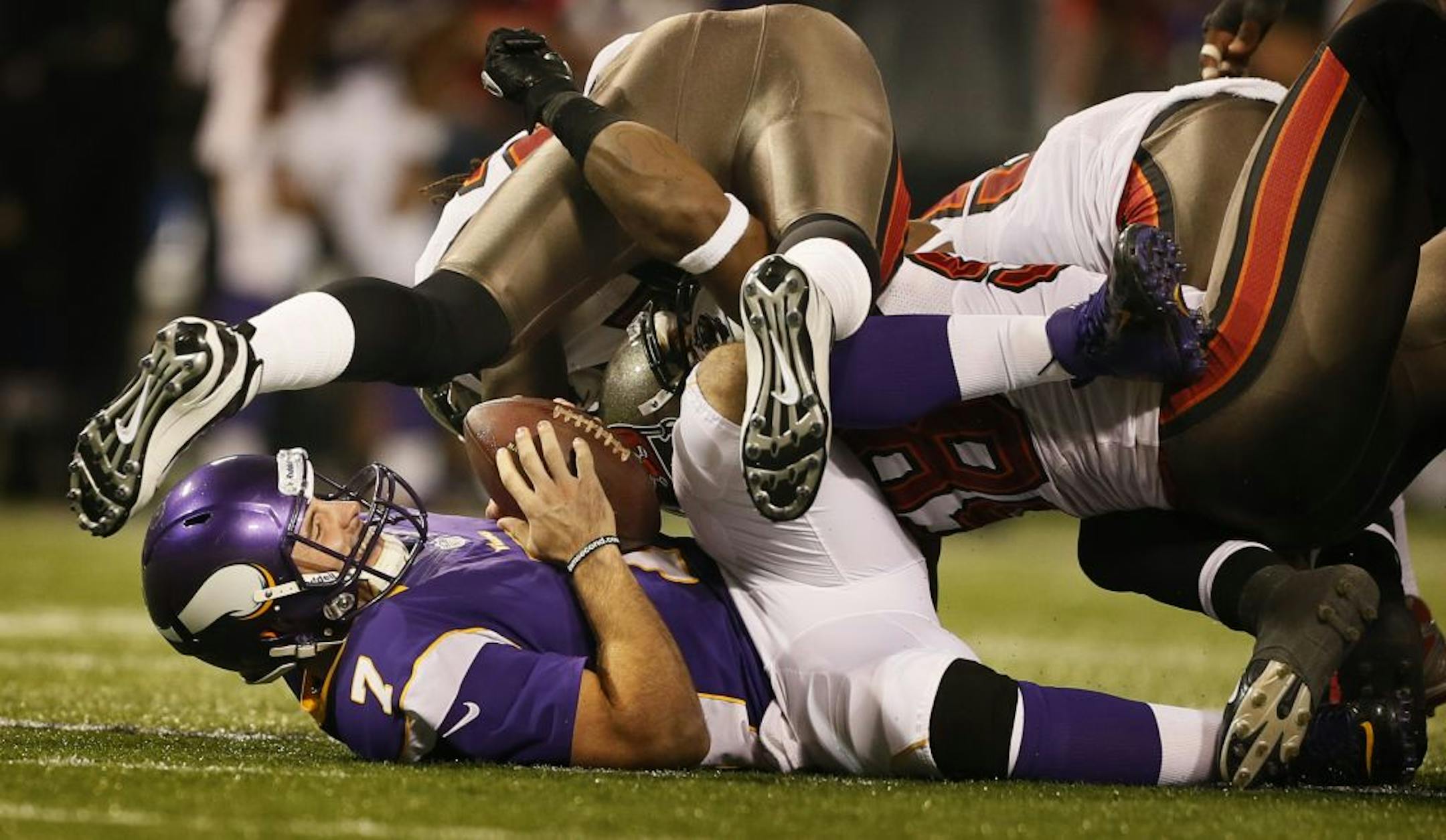 Christian Ponder is sacked.