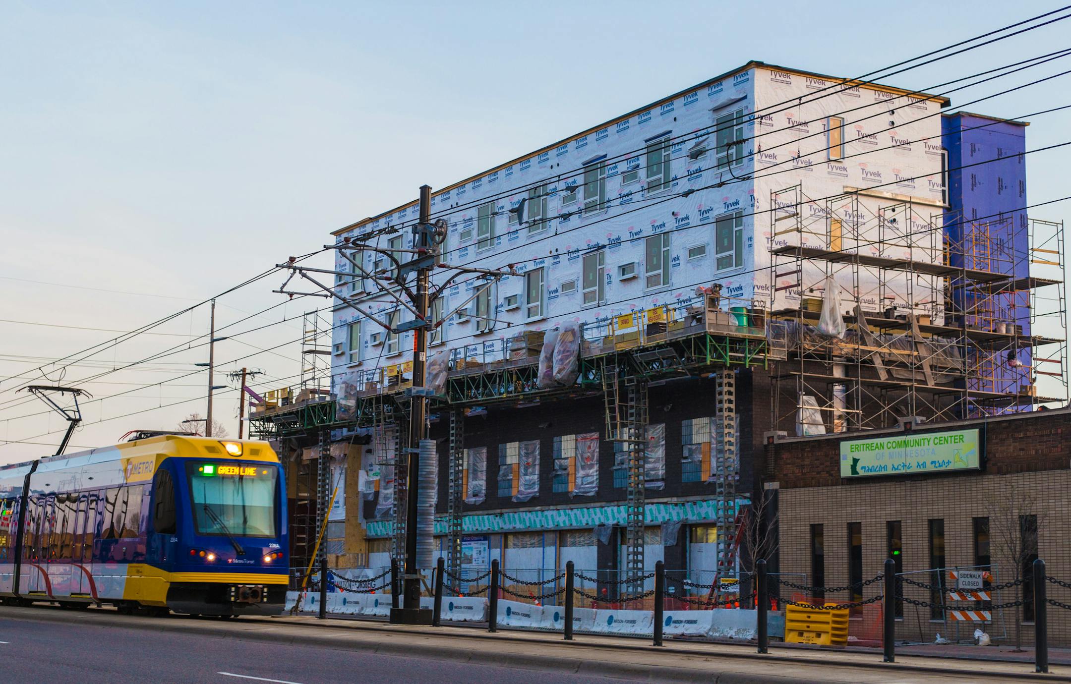 Beacon Interfaith Housing Collaborative's 44-unit Prior Crossing under construction St. Paul, Thursday morning. The Housing is projected to be complete in September, 2016. ] Elizabeth Brumley special to the Star Tribune * Gov. Mark Dayton's bonding proposal earmarks a record $70 million for housing infrastructure bonds, which can be used for new supportive housing construction. Beacon Interfaith Housing Collaborative's 44-unit Prior Crossing, now under construction St. Paul, received $5 million