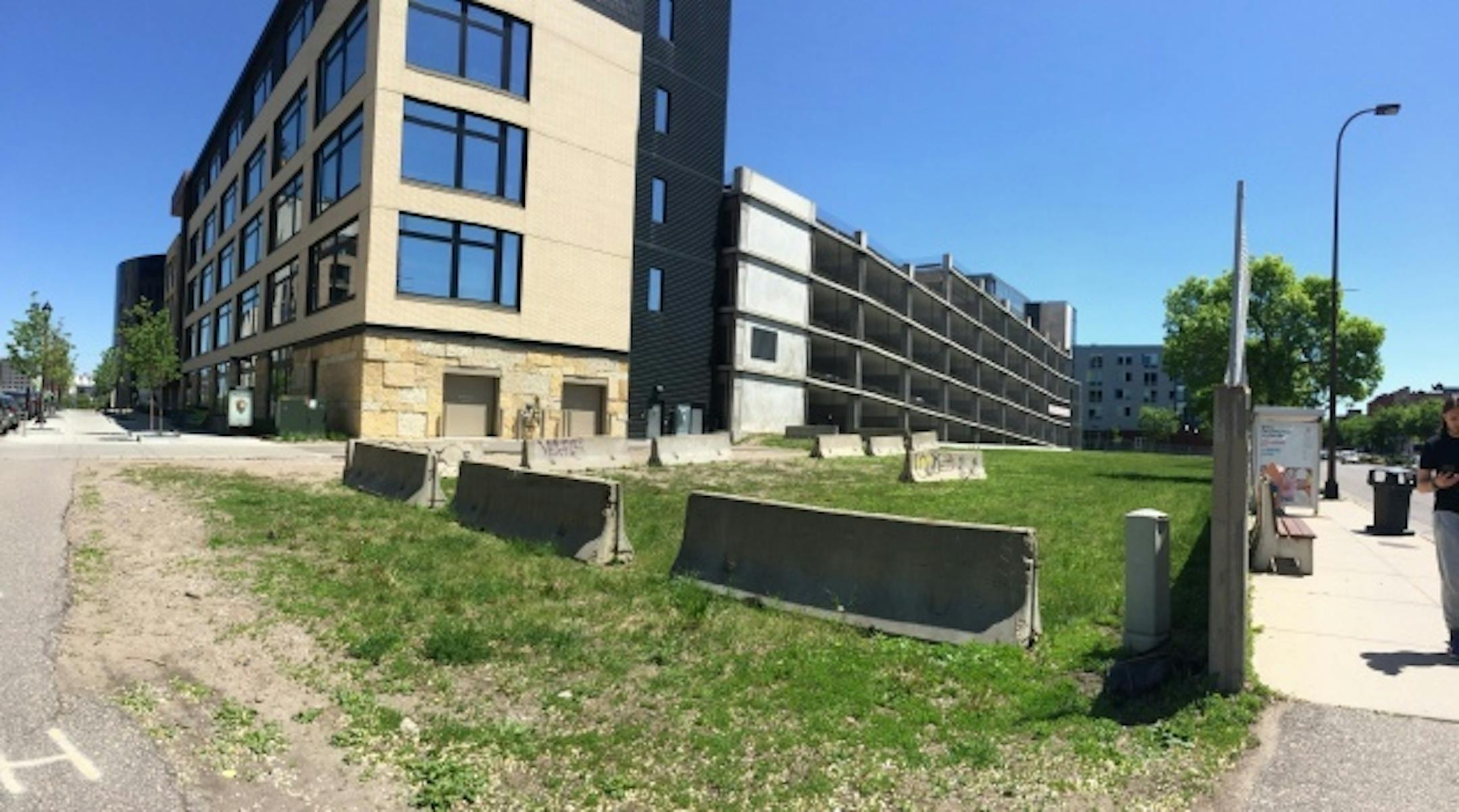 The undeveloped Guthrie Liner parcel.