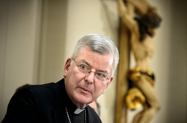 Archbishop John Nienstedt spoke about the Archdiocese bankruptcy. ] GLEN STUBBE * gstubbe@startribune.com Friday, January 16, 2015 The St. Paul -Minne
