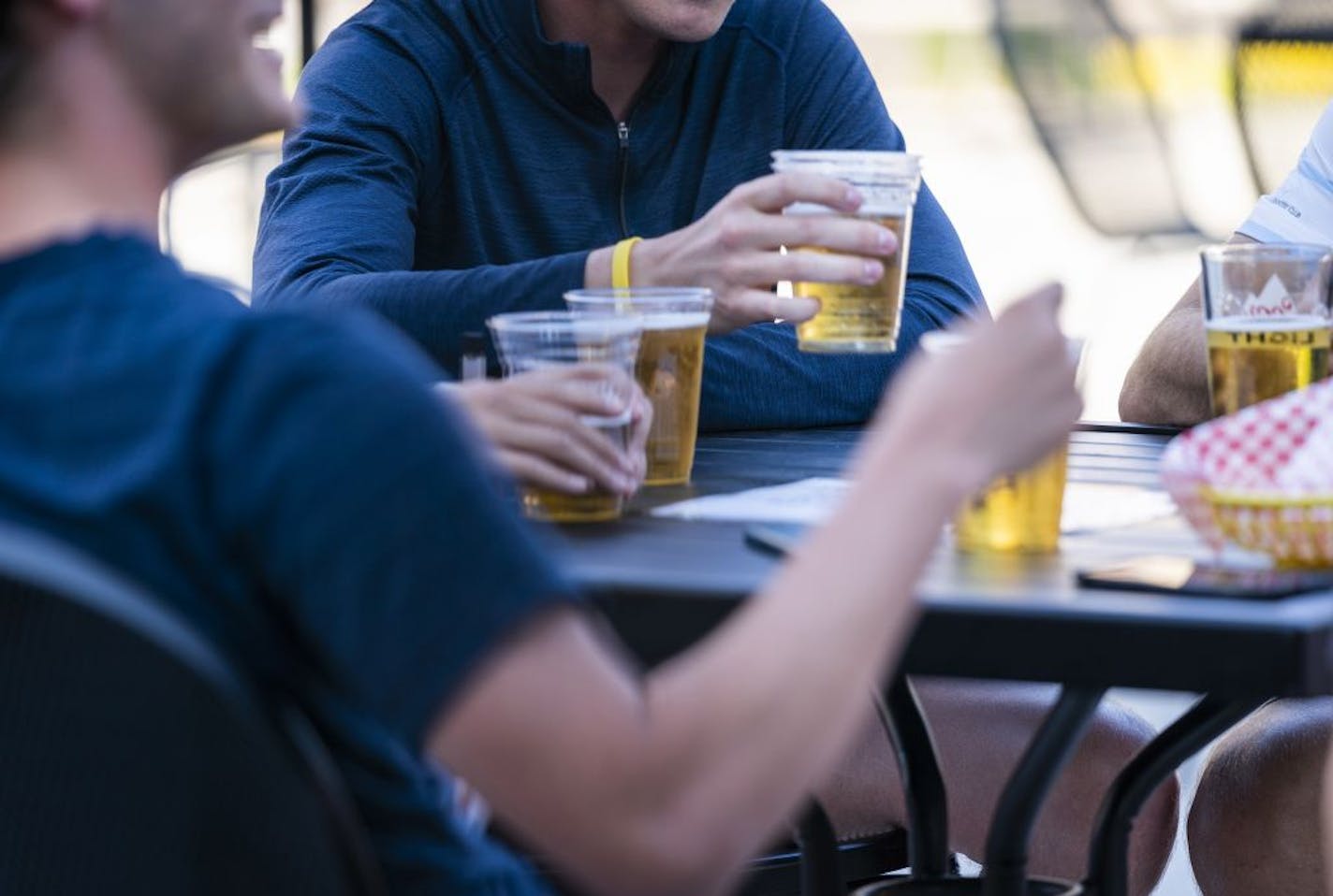 People gathered to drink on the patio of Kollege Klub in Dinkytown on June 17. It was one of four bars identified by Minnesota health officials as contributing to a recent surge in COVID-19 cases in young adults.