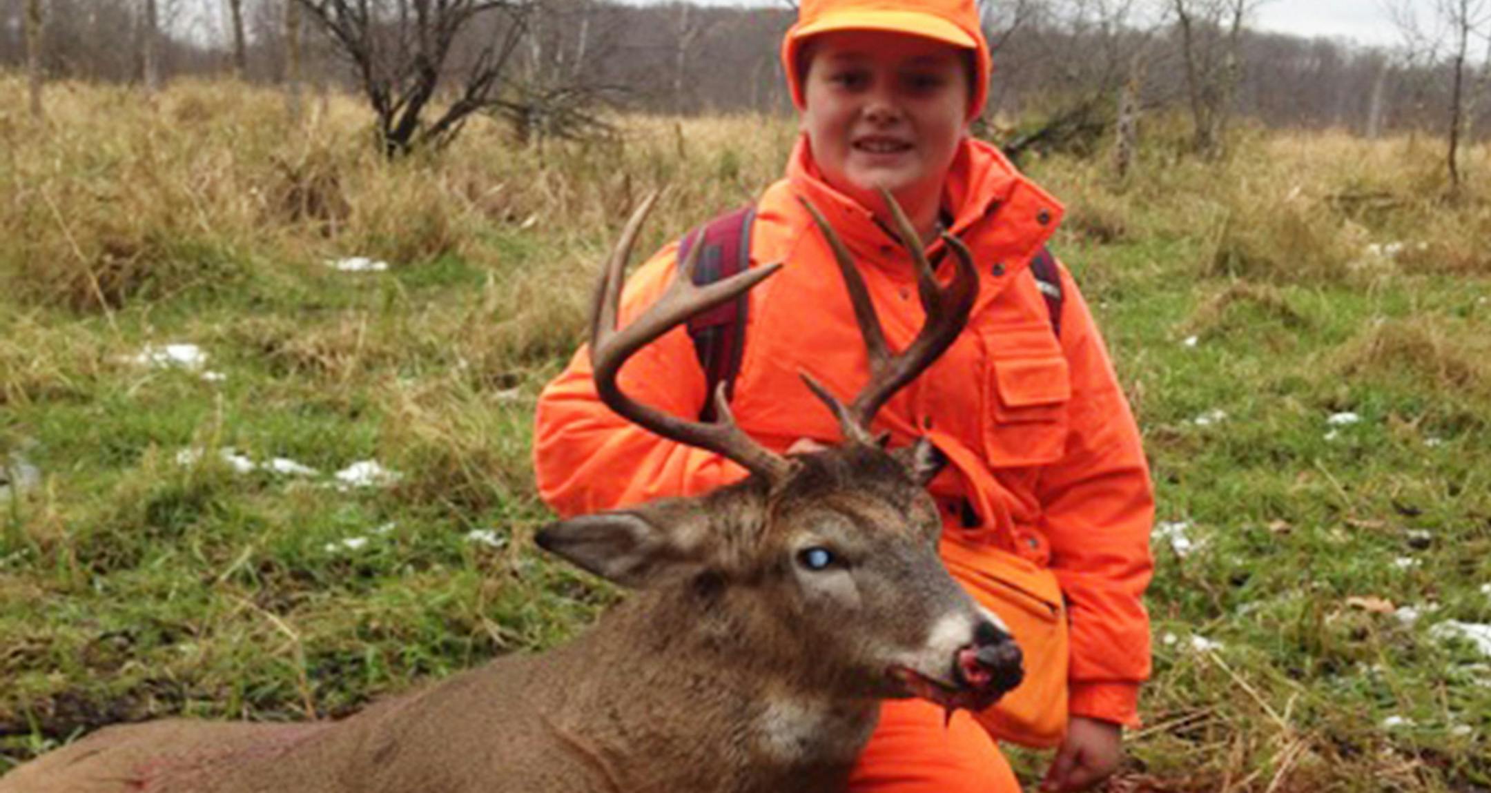 Lincoln Carlson, 13, of Becker, bagged this dandy buck on opening day.