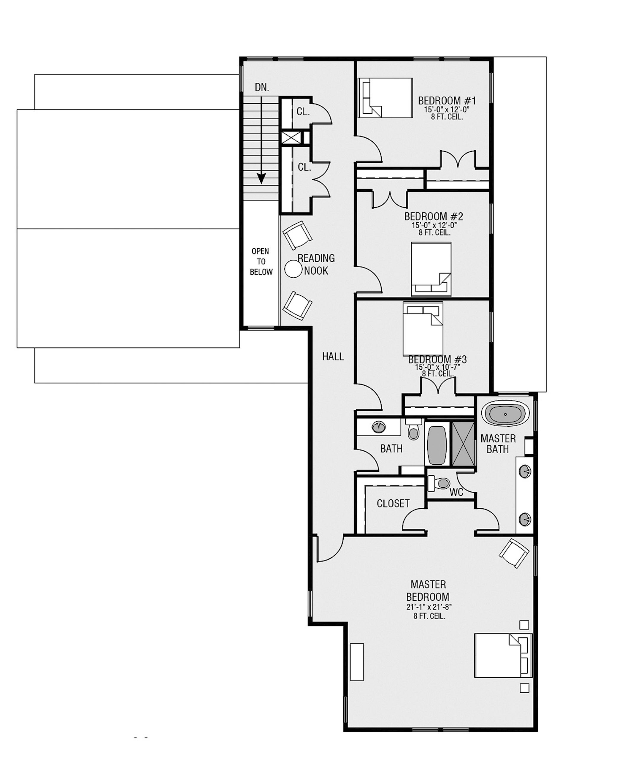 Home plan: A clean and contemporary farmhouse.