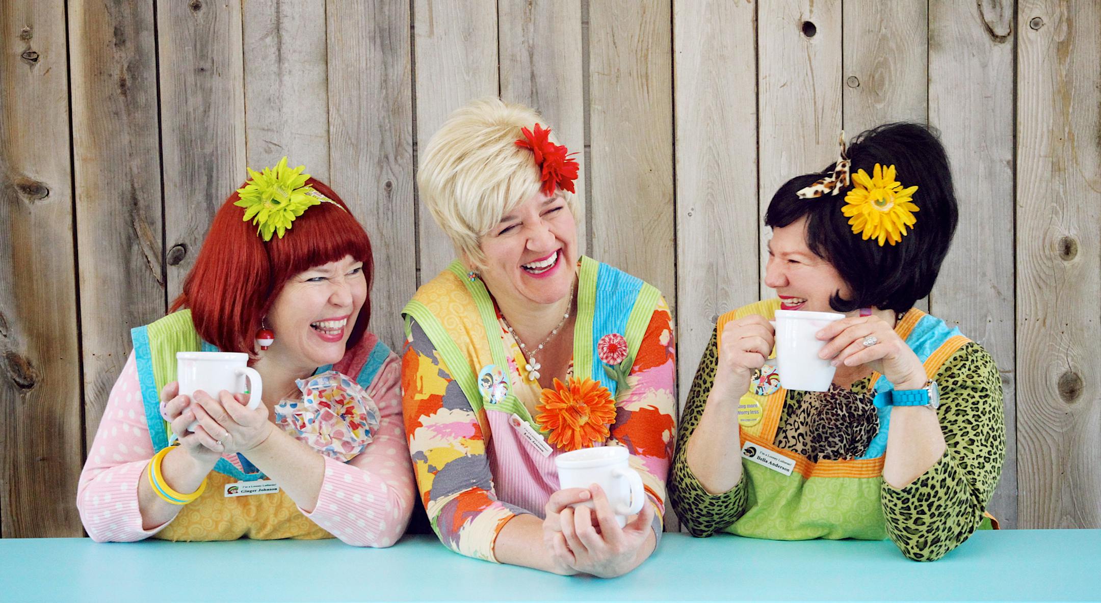 Dorian Chalmers, Greta Grosch and Robbie Mancina play the title roles in "The Looney Lutherans in Young(ish) at Heart." The comedy plays through Oct. 27 at the Ames Center in Burnsville.