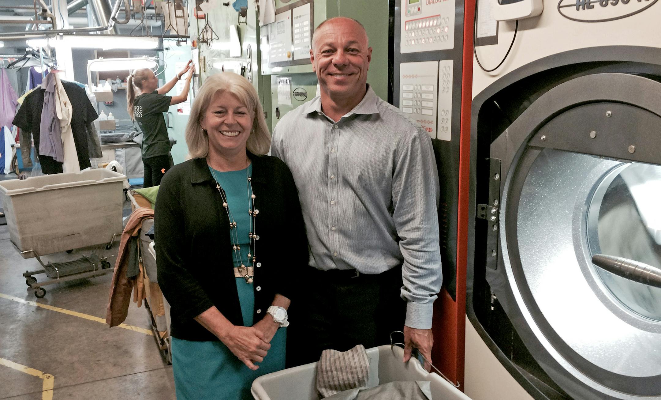 Owners Polly and Dave Nemec of St. Croix Cleaners