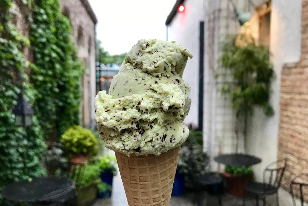 The mint truffle ice cream at Sonny’s Ice Cream adds a little luxury to classic flavors.