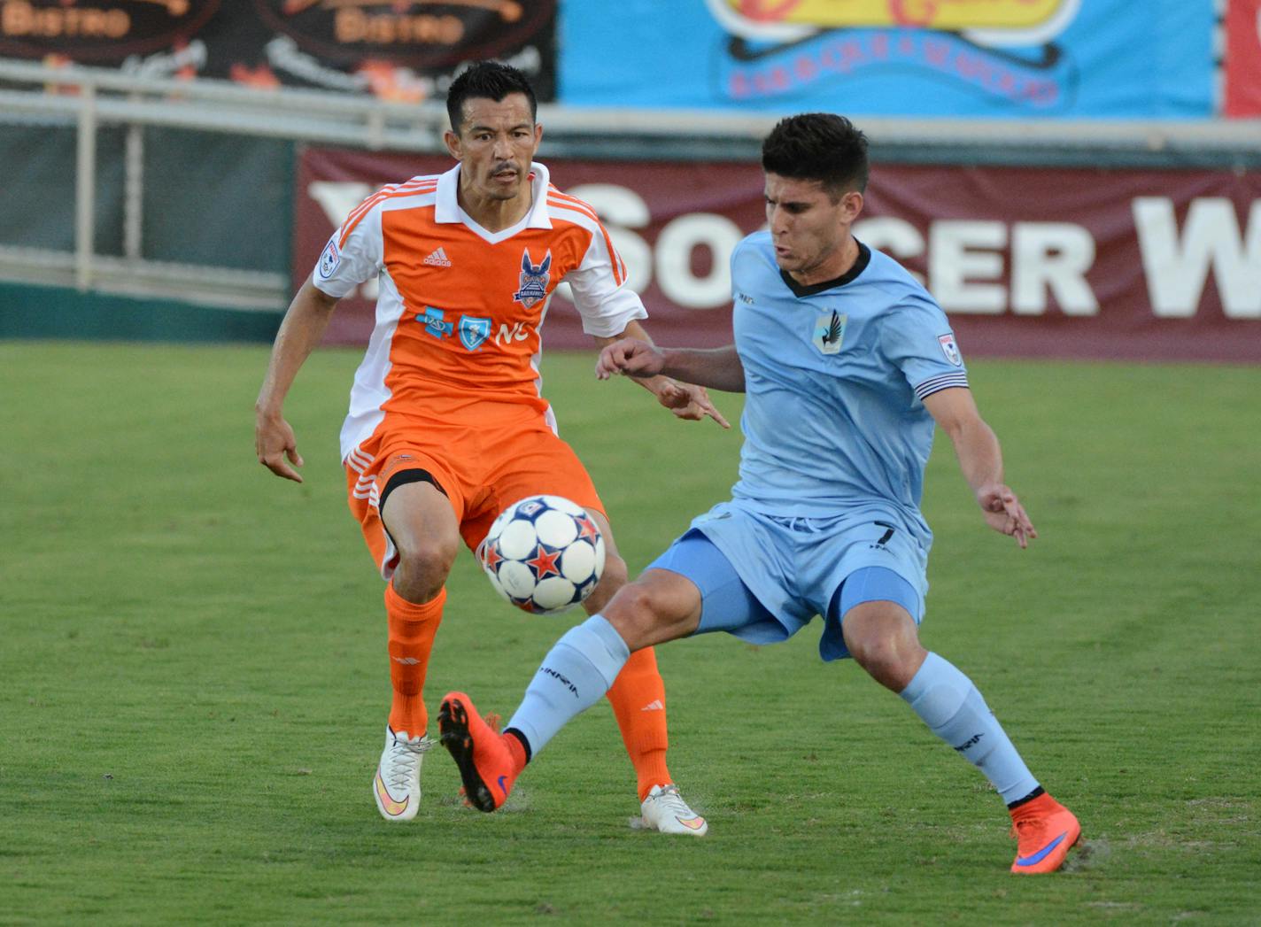 The Carolina RailHawks hosted Minnesota United FC in a spring season match. Credit: Rob Kinnan-Carolina RailHawks.
