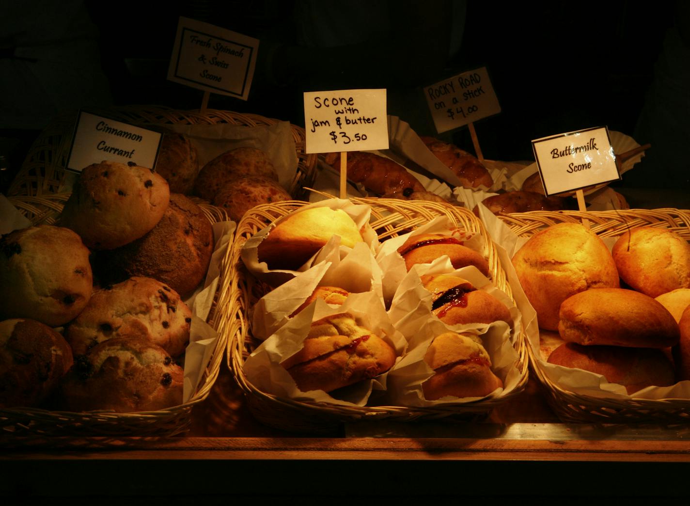 Steve Rice &#x2022; srice@startribune.com
Minnesota State Fair, St. Paul, 08/23/2007 - Scones with Butter are offered at French Meadow Bakery located at the SE corner of the Food Building