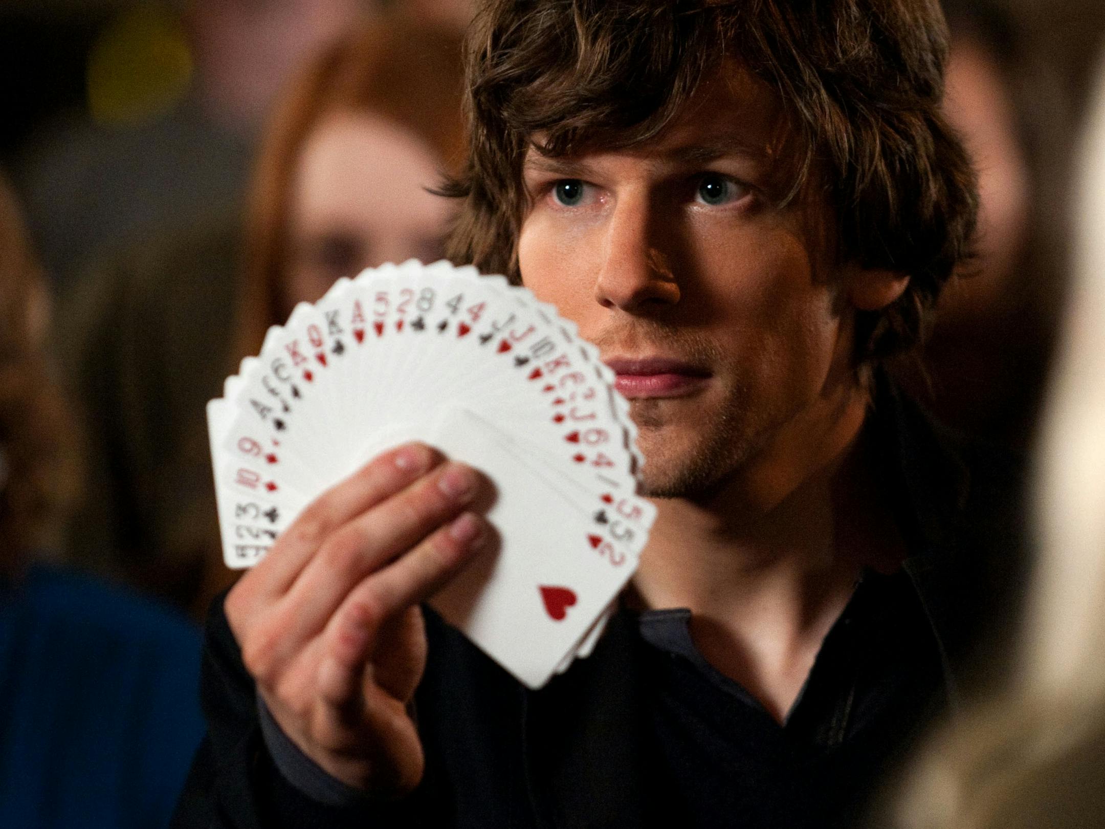 This film image released by Summit Entertainment shows Jesse Eisenberg in a scene from "Now You See Me." (AP Photo/ Summit Entertainment, Barry Wetcher) ORG XMIT: MIN2013052809321035