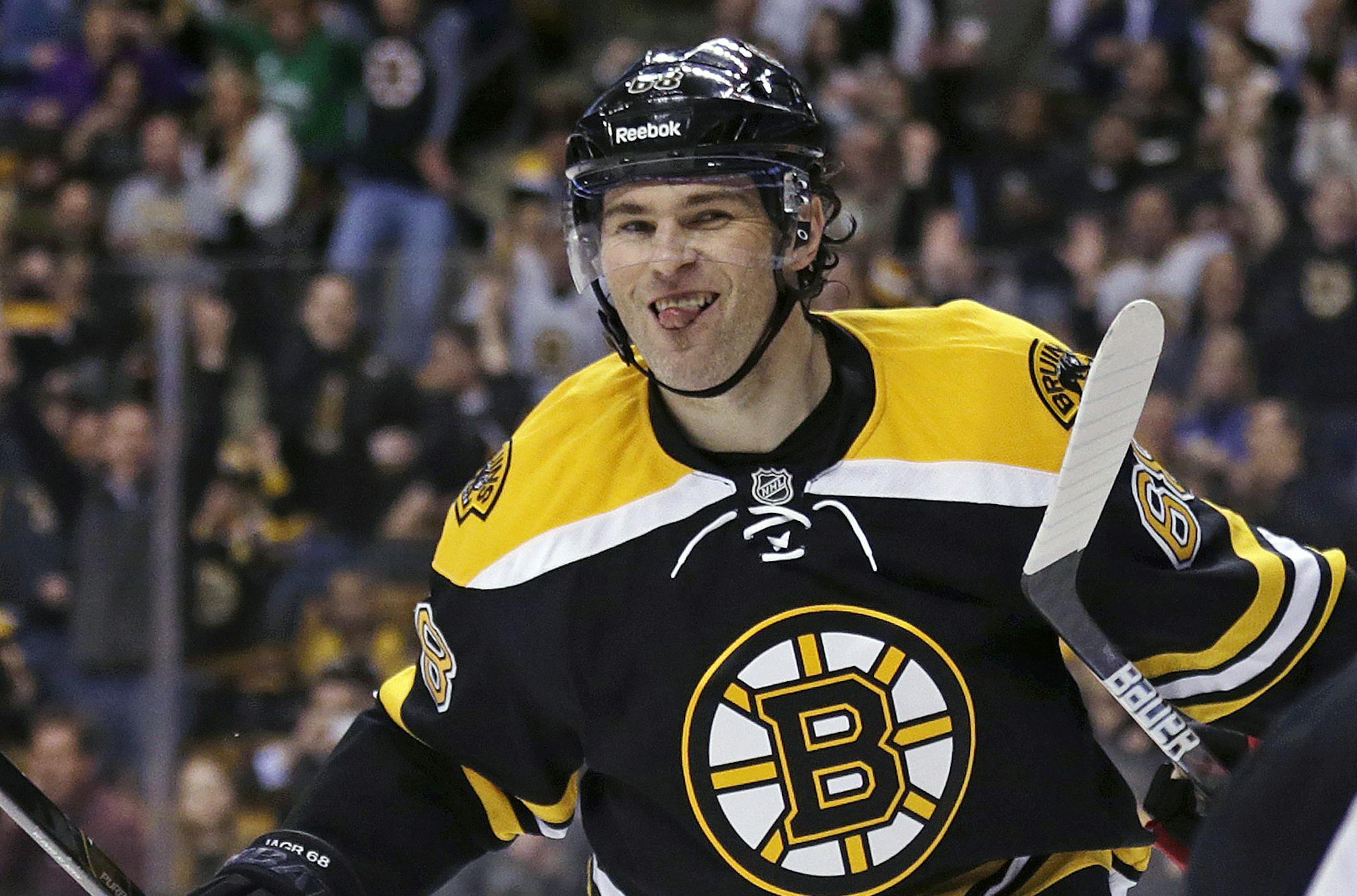 Boston Bruins right wing Jaromir Jagr