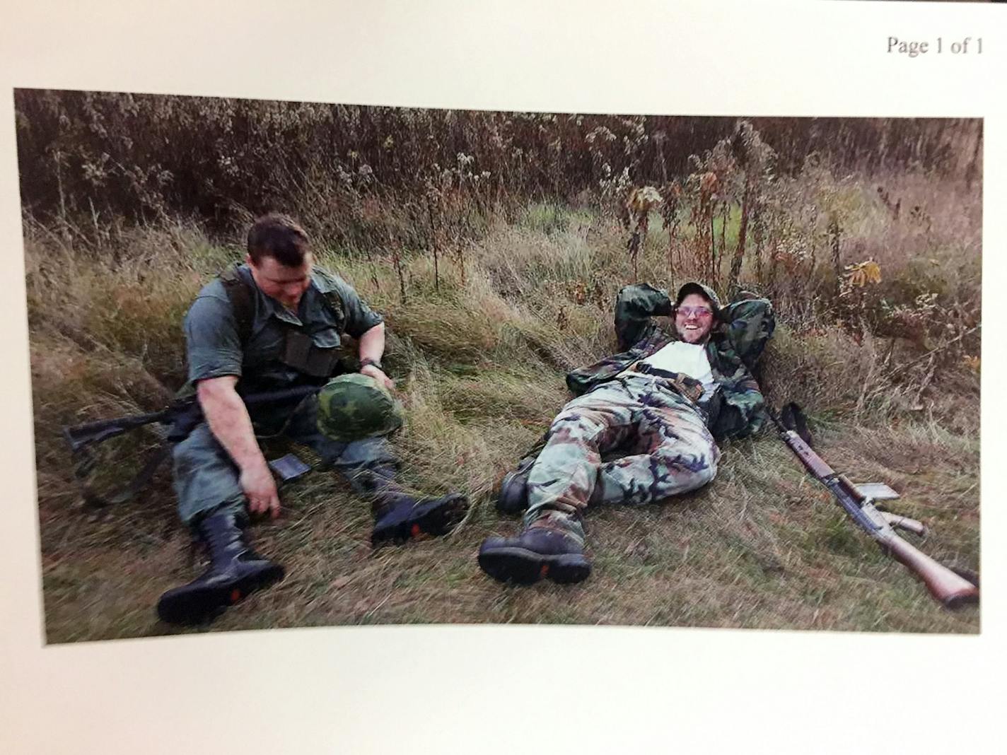 Scarsella, left, is pictured with Nathan Gustavsson, who was with Scarsella the night of the shooting and was charged with second-degree riot and aiding an offender.