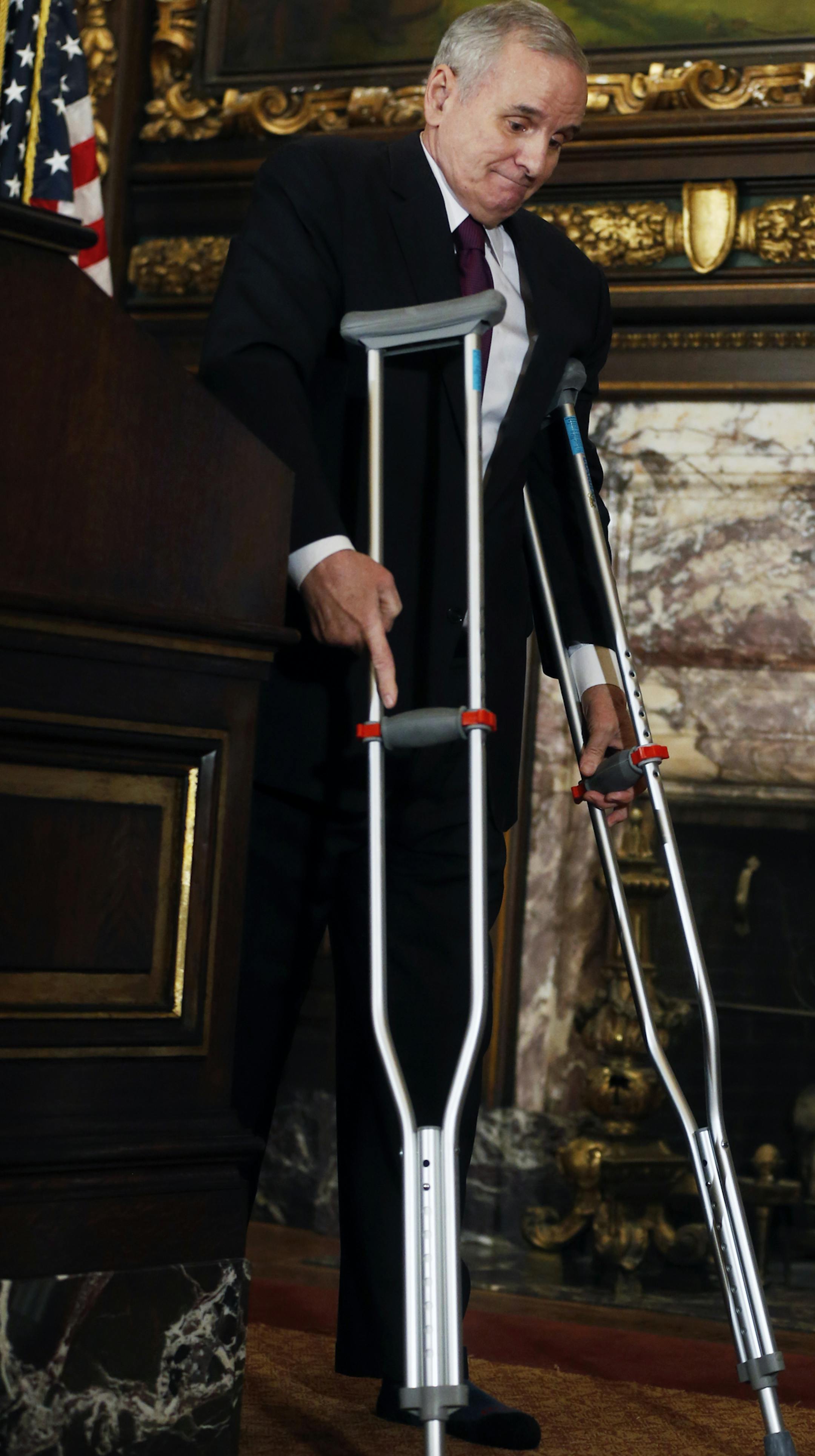 In the reception room of the Governor's office, Governor Dayton addressed tax revenue concerns.]richard.tsong-taatarii/rtsong-taatarii@startribune.com