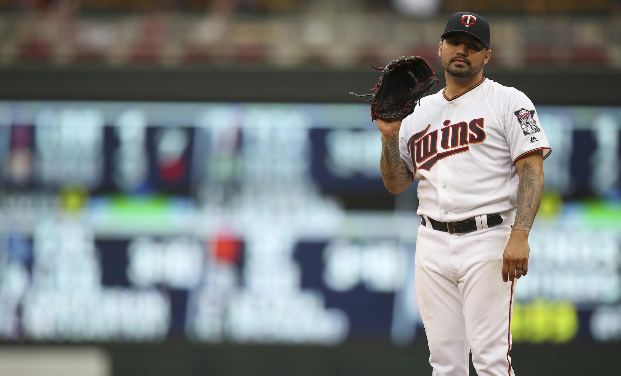 Twins starter Hector Santiago reacted after giving up a homer to Nelson Cruz in the sixth inning. ] JEFF WHEELER &#xef; jeff.wheeler@startribune.com The Minnesota Twins lost their final home game the season 4-3 to the Seattle Mariners Sunday afternoon, September 25, 2016 at Target Field in Minneapolis.