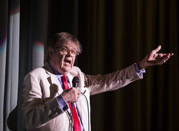 Garrison Keillor in 2016, performing at one of his final "Prairie Home Companion" shows.