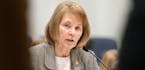 Senator Mary Kiffmeyer, R-Big Lake, spoke about her Omnibus State Government Bill before the Senate Finance Committee. ] GLEN STUBBE &#x2022; glen.stu