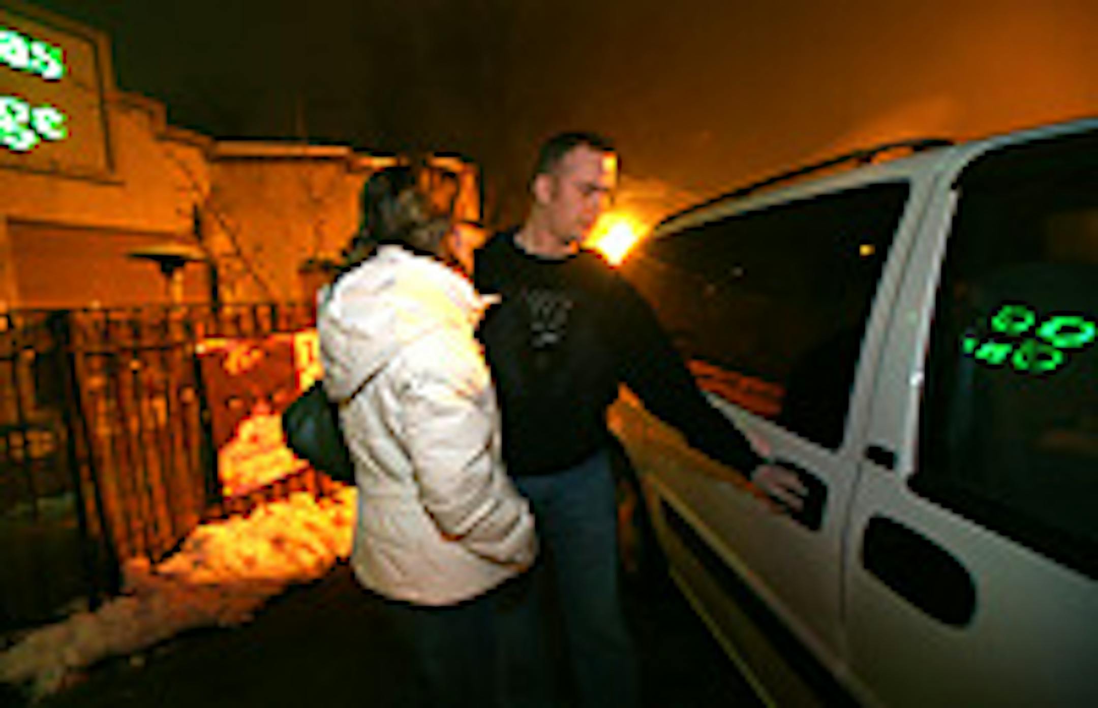 John Bauer and Christina McDonald got a ride home in their own vehicle, courtesy of Drink and Drive Intelligently.