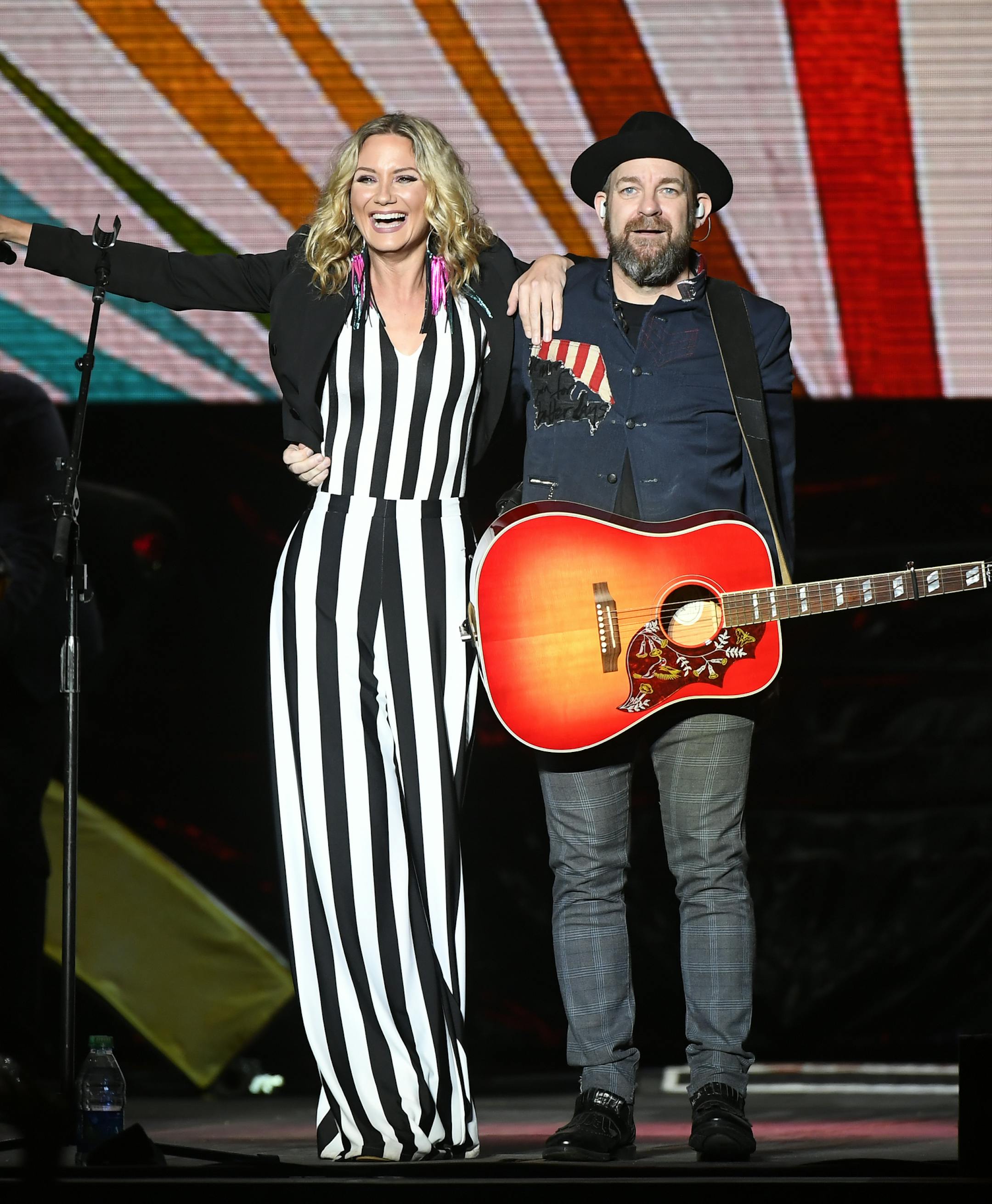 Sugarland's Jennifer Nettles and Kristian Bush performed Friday night at the Grandstand. ] AARON LAVINSKY ¥ aaron.lavinsky@startribune.com Sugarland, Frankie Ballard and Lindsay Ell performed Friday, August 24, 2018 at the Minnesota State Fair Grandstand.