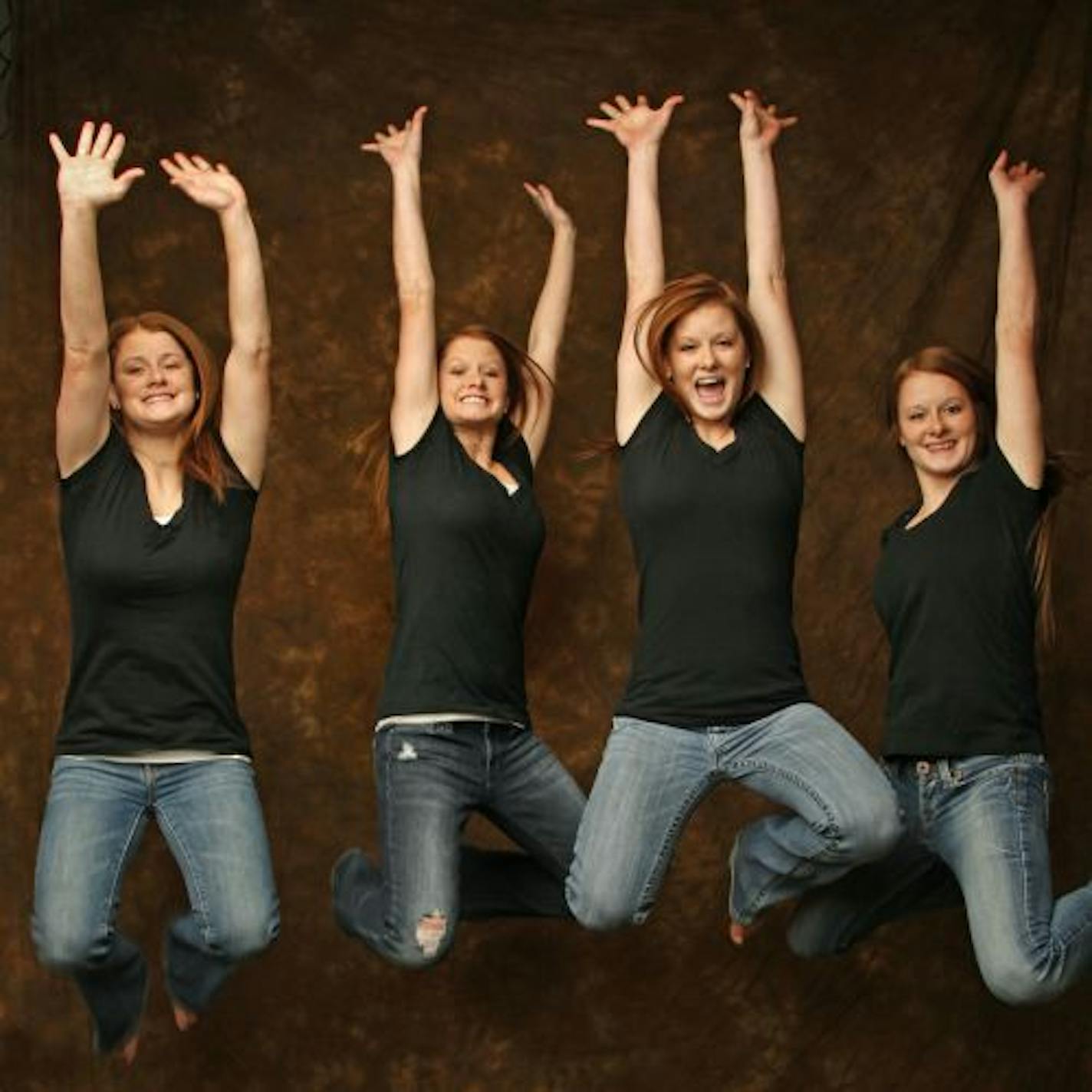 The Durst quadruplets of Buffalo, Minn.,turned 18 on Feb. 10 and will star in their own reality TV show that airs on the Lifetime Channel March 15. (L to R) Calli, Kendra, Megan and Sarah Durst make up one of only 60 known sets of identical quadruplets worldwide.