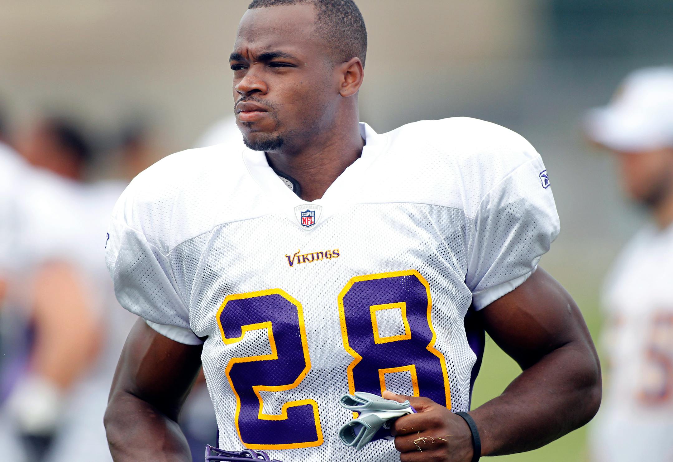 Vikings running back Adrian Peterson