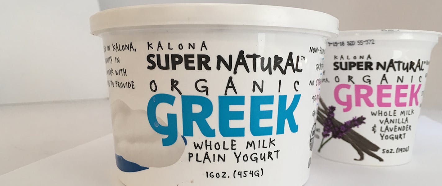 Kalona Supernatural Organic Greek Yogurt.