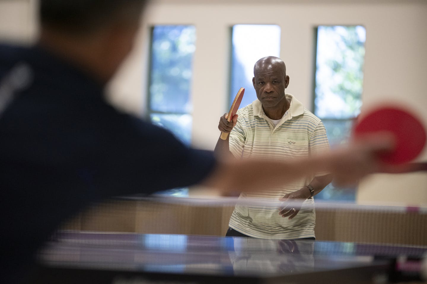 Francis Oturu played table tennis, which brought him to America for the first time.