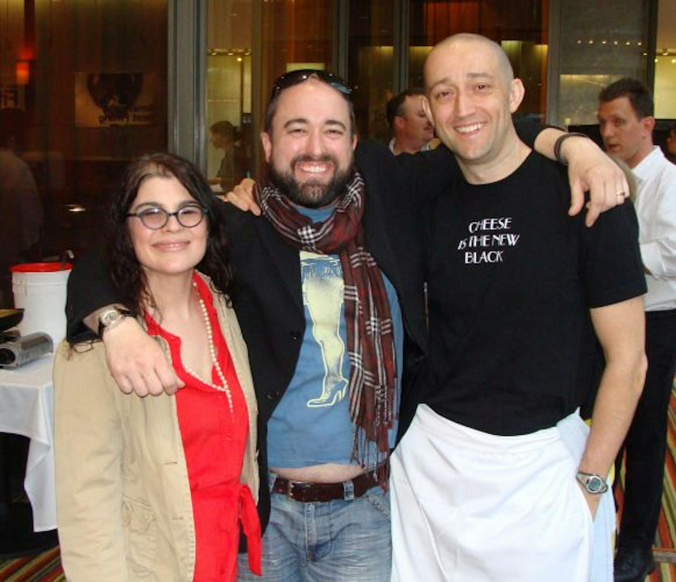 Heidi and Stewart Woodman, owners of Heidi's, and Vincent Francoual of Vincent restaurant.