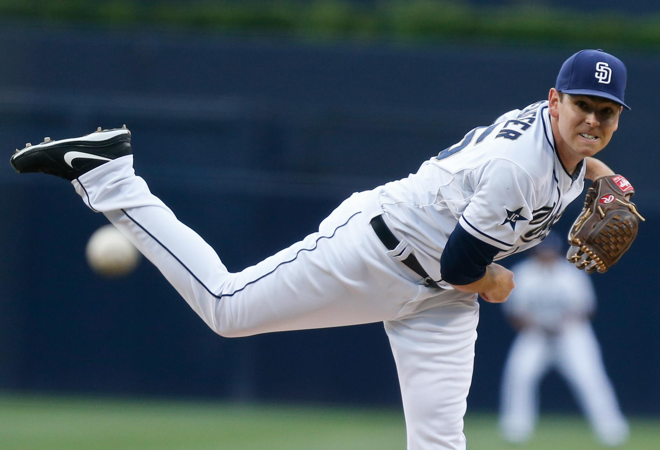 Tim Stauffer went 6-2 with a 3.50 ERA for San Diego last season.