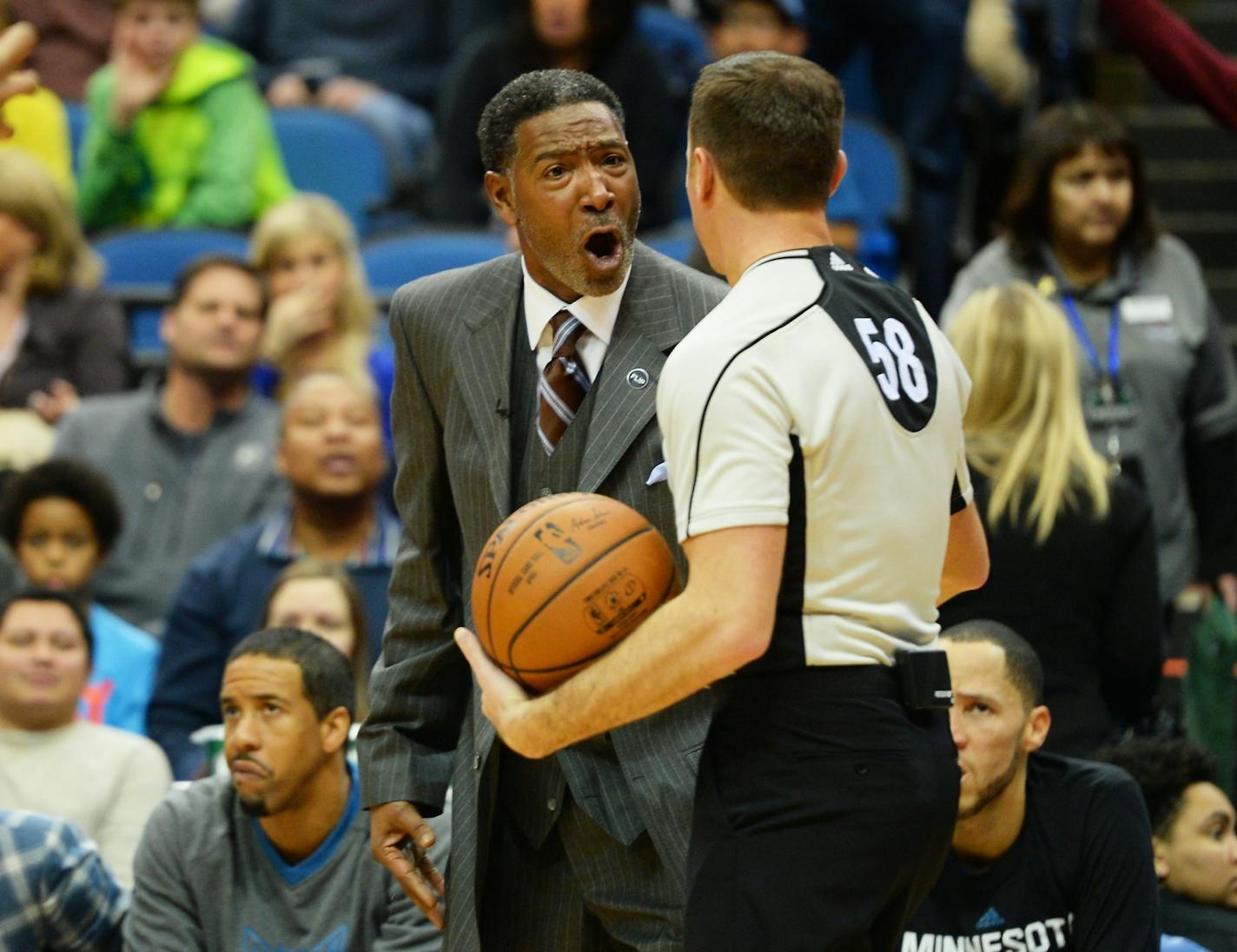 Minnesota Timberwolves interim head coach Sam Mitchell.