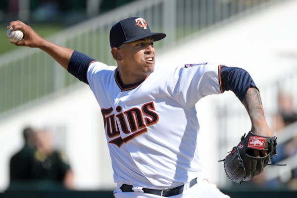 Twins pitcher Fernando Romero faced nine Tampa Bay hitters Sunday and retired them all.