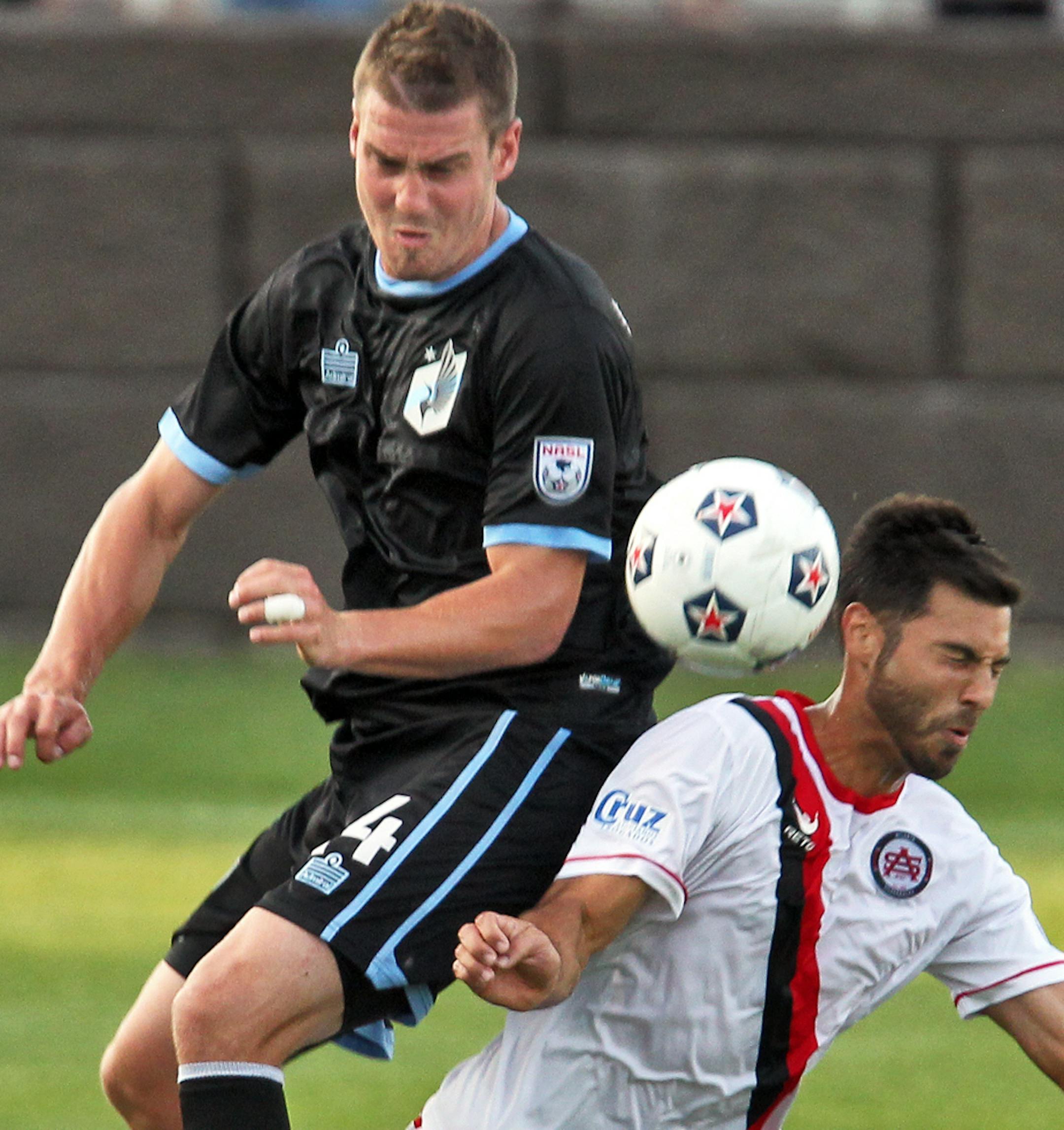 United defender Brian Kallman said everyone is training harder since four new players joined the team.