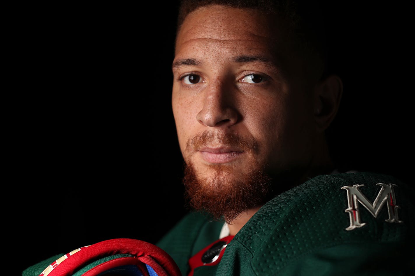 Minnesota Wild right wing Chris Stewart (10). ] ANTHONY SOUFFLE &#xef; anthony.souffle@startribune.com Minnesota Wild players stood for portraits during media day Thursday, Sept. 14, 2017 at the Xcel Energy Center in St. Paul, Minn.