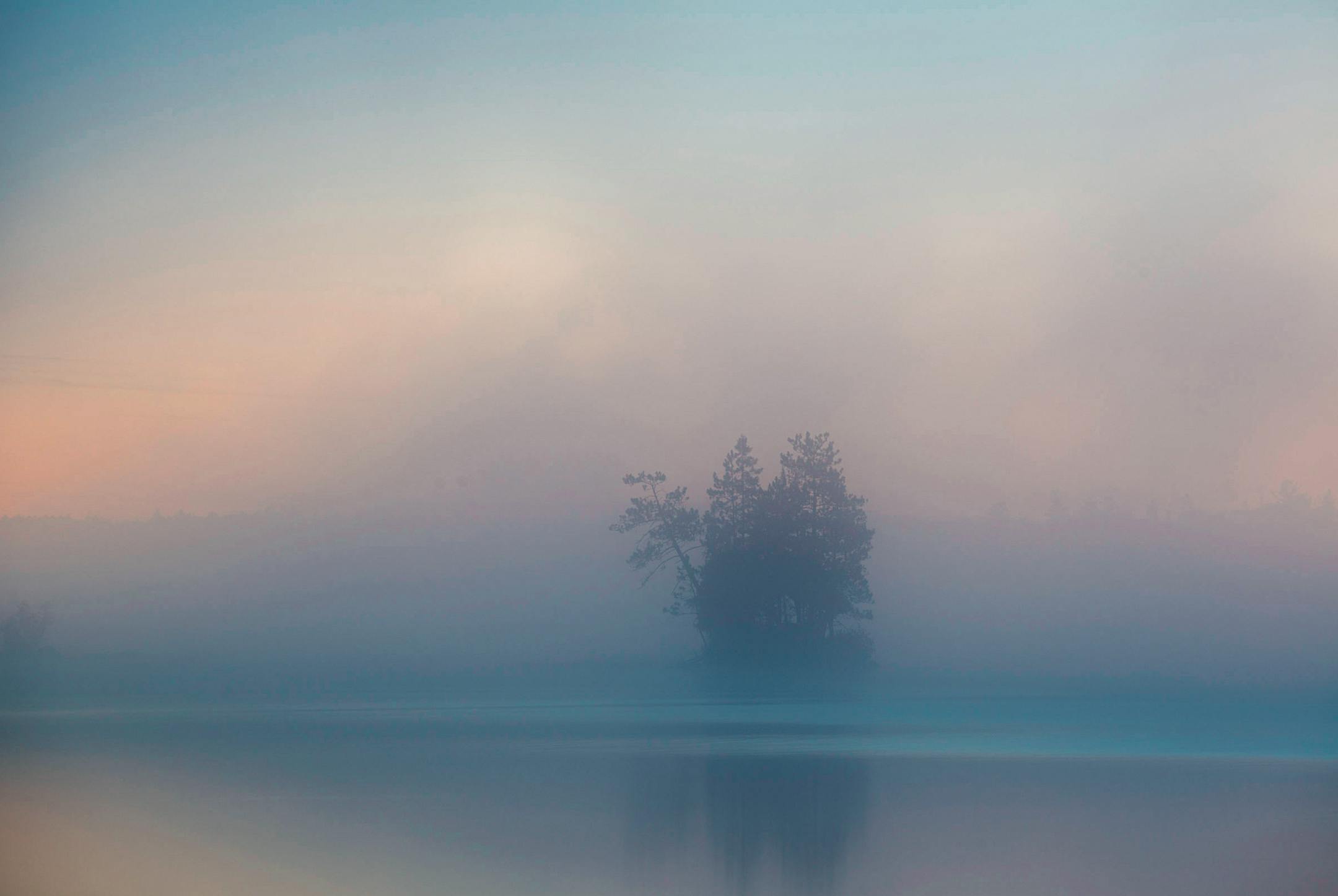 ONE-TIME USE!
Fog and reflections at dawn, Birch Lake, Superior National Forest, Minnesota