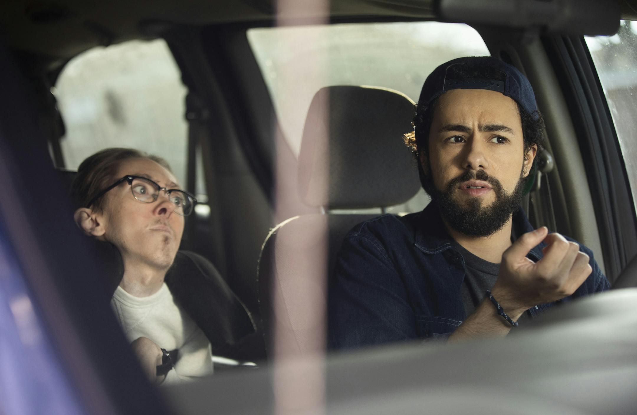 Steve Way (left) and Ramy Youssef in "Rammy." (Craig Blankenhorn/Hulu/TNS) ORG XMIT: 1297738