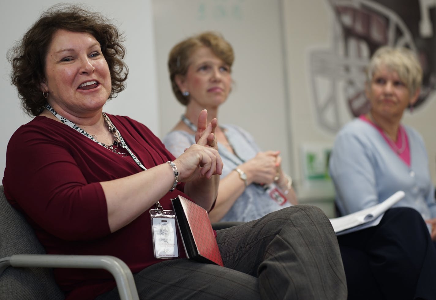 In general health class at Park H.S. in Cottage Grove, Barb leCuyer of New Prague talked about her experiences as a birth mom .] Richard Tsong-Taatarii/rtsong-taatarii@startribune.com