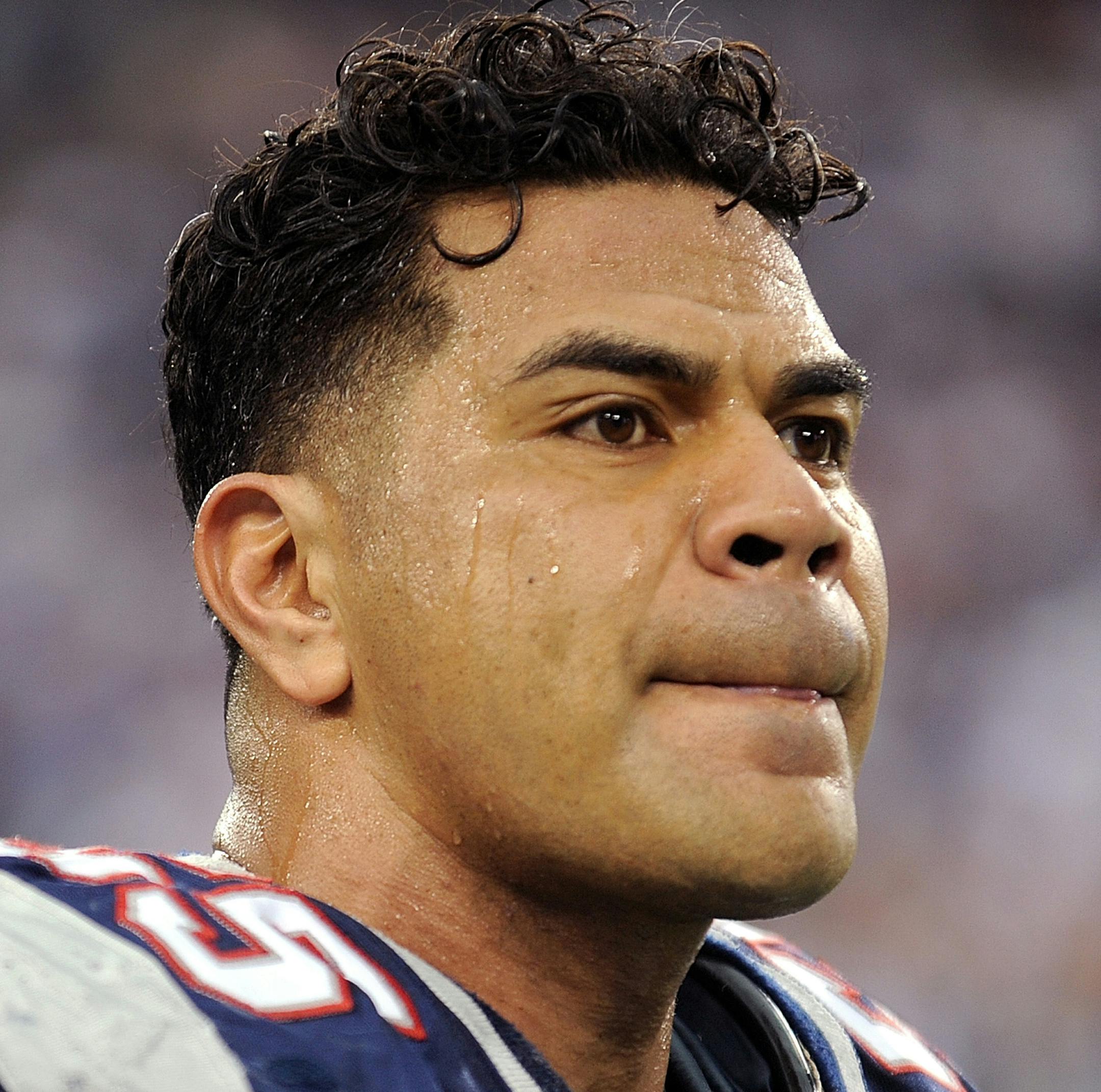 The New England Patriots' Junior Seau walks on the field prior to Super Bowl XLII at University of Phoenix Stadium in Glendale, Arizona, on Sunday, February 3, 2008, where the New England Patriots are trying to be the second undefeated team in NFL history. The 12-time NFL Pro Bowler was found dead in his home in Oceanside, California, Tuesday, May 2, 2012. (Karl Mondon/MCT)