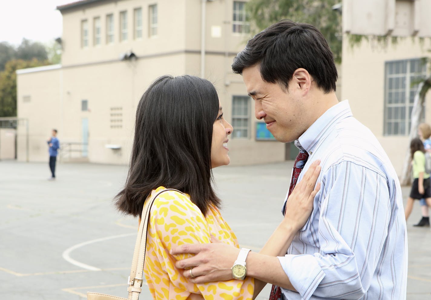 Constance Yu and Randall Park in "Fresh Off the Boat."