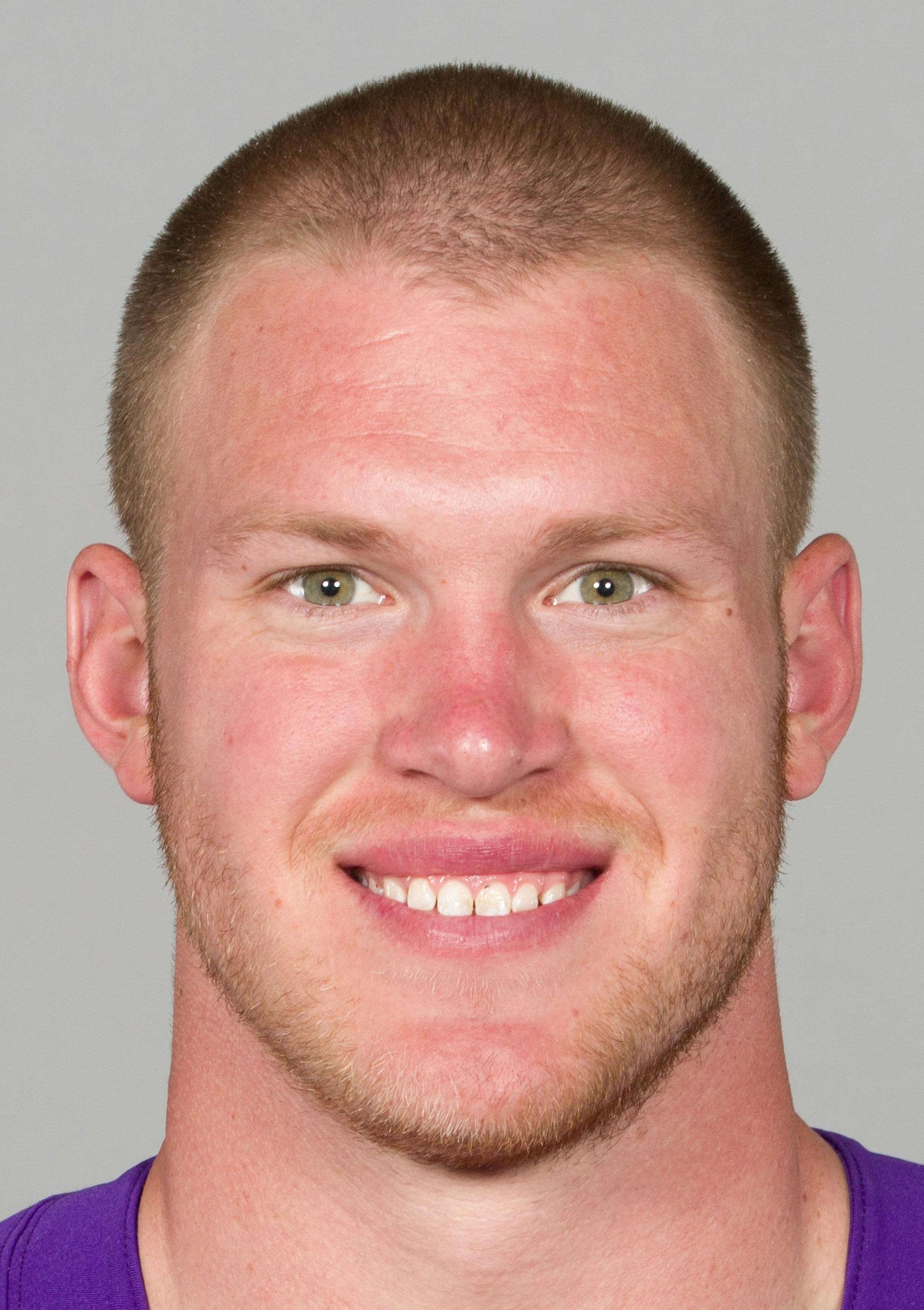 This is a 2015 photo of Kyle Rudolph of the Minnesota Vikings NFL football team. This image reflects the Minnesota Vikings active roster as of Tuesday, June 16, 2015 when this image was taken. (AP Photo) ORG XMIT: NFLHS15