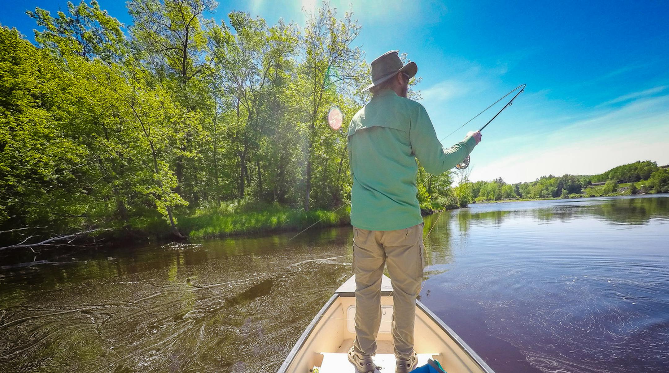 Flyfishing on the St. Louis River.