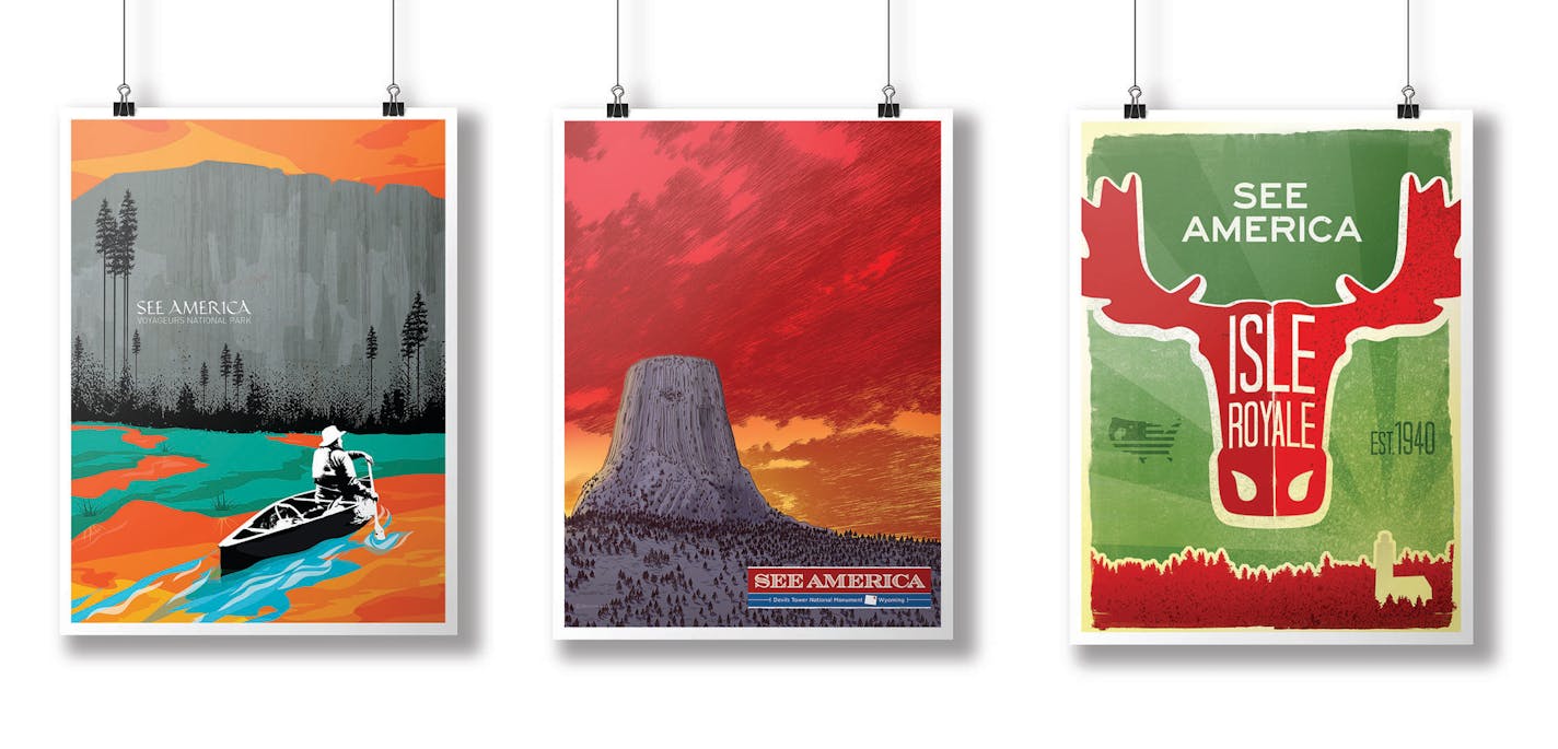 Posters from the new book "See America."