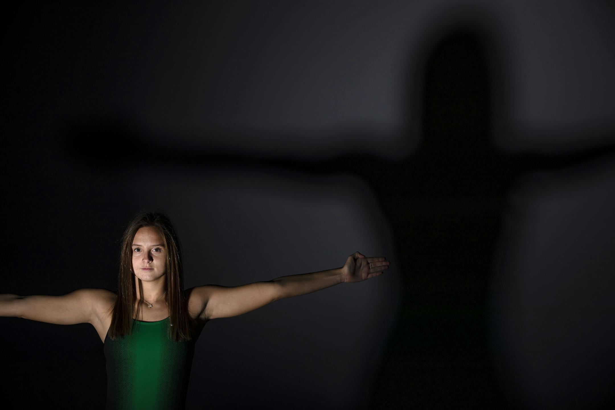 Edina diver Megan Phillip. ] CARLOS GONZALEZ ï cgonzalez@startribune.com ñ December 9, 2018, Minneapolis, MN, High School / Prep Fall athletes of the year for girls' tennis, cross-country and girls' swimming.