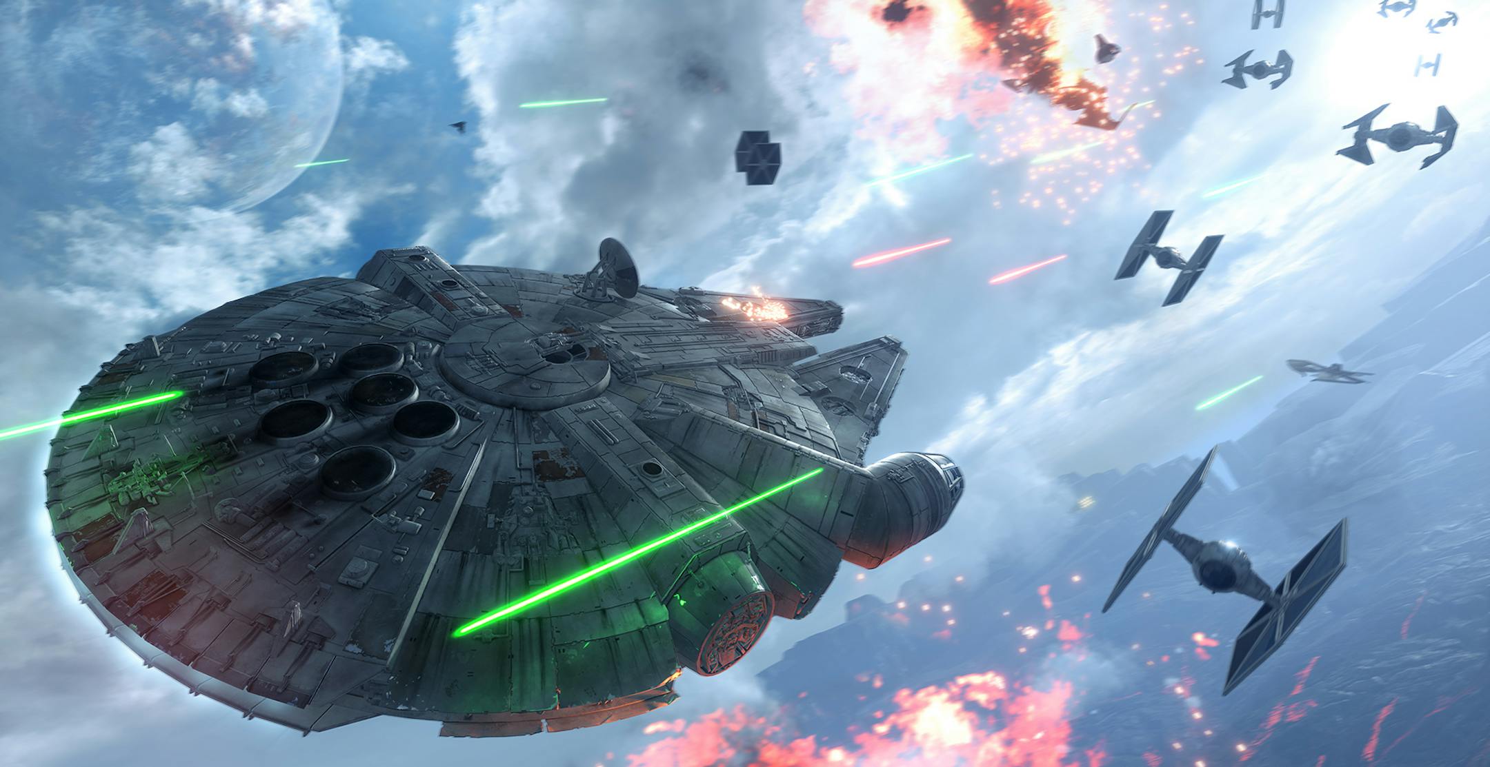 This photo provided by Electronic Arts shows a scene from the video game, ìStar Wars: Battlefront." (Electronic Arts via AP)